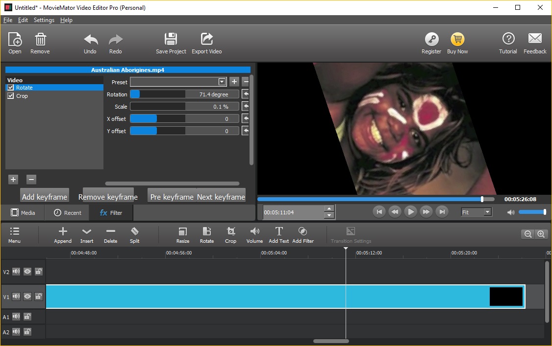 moviemator free mac video editor
