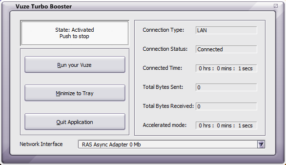 Vuze Turbo Booster - Screenshot #1