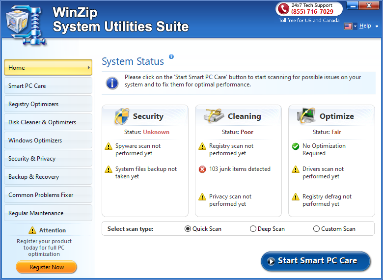 winzip system utilities suite free