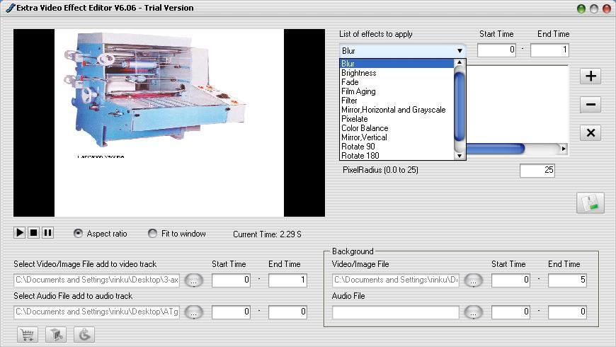 Extra Video Effect Editor - Screenshot #4