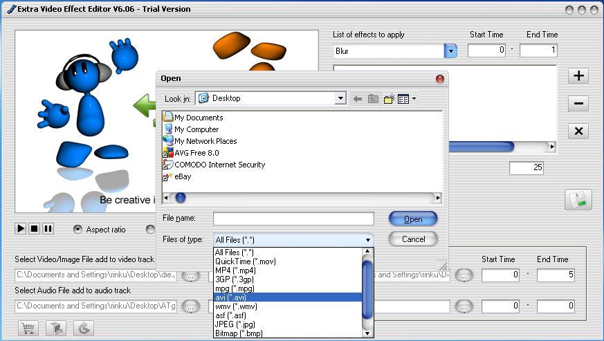 Extra Video Effect Editor - Screenshot #2