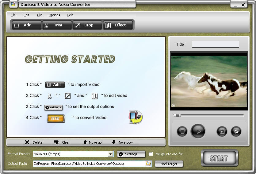 Daniusoft Video to Nokia Converter - Screenshot #6