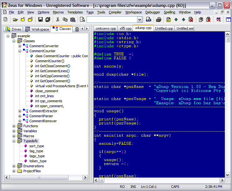 Zeus for Windows - Screenshot #1