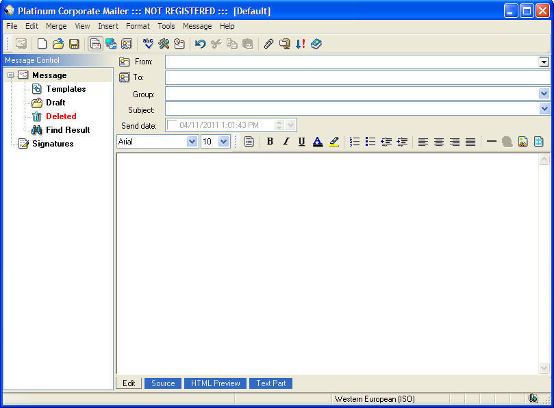 Platinum Corporate Mailer - Screenshot #1