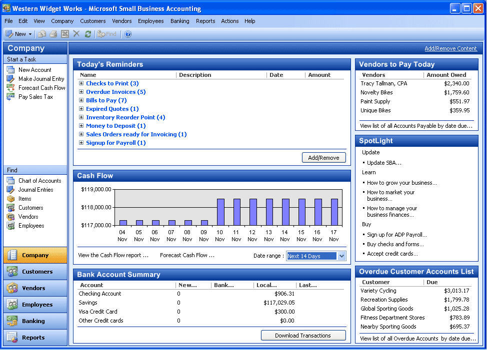 Microsoft Small Business Financials download for free - SoftDeluxe