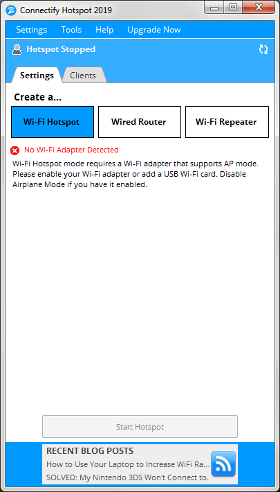 Connectify Hotspot - Screenshot #2