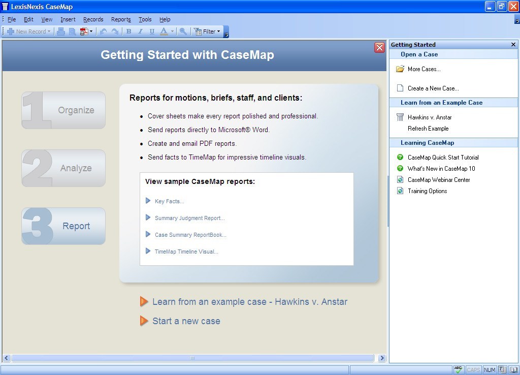 CaseMap latest version Get best Windows software