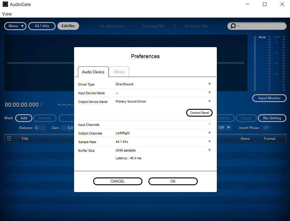 KORG AudioGate - Screenshot #2