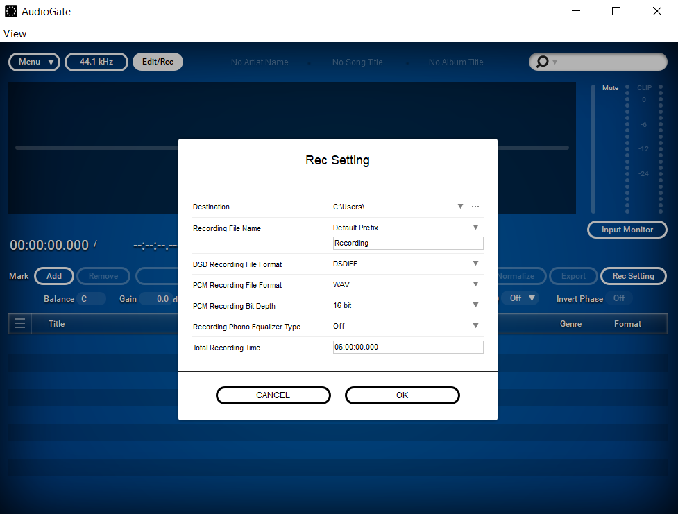 KORG AudioGate - Screenshot #1