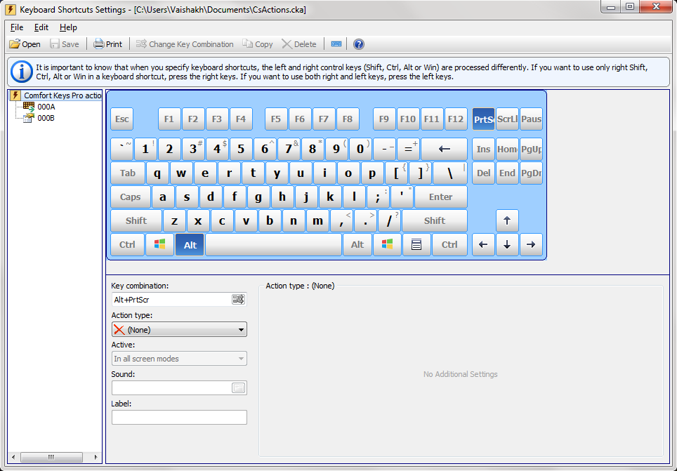 Comfort Keys Pro - Screenshot #1