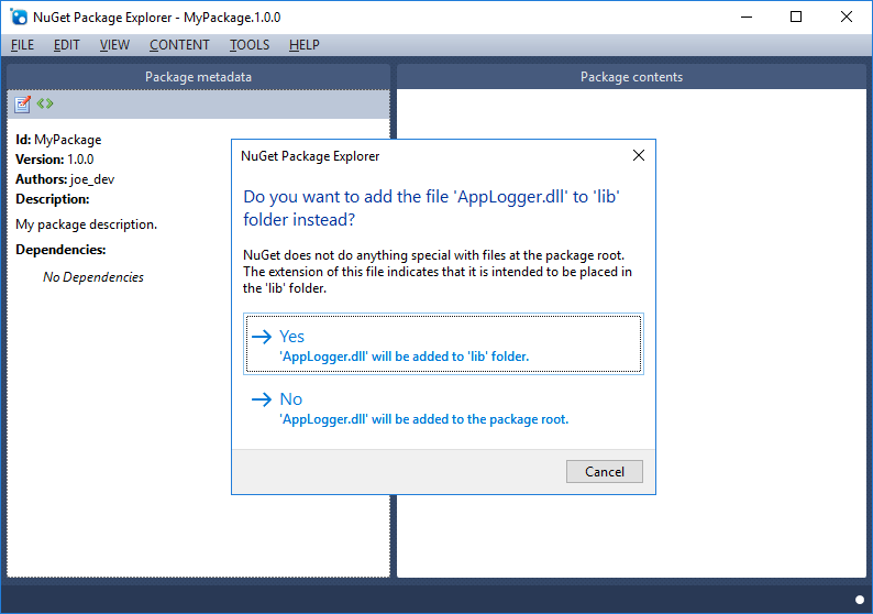 Nuget package explorer как пользоваться