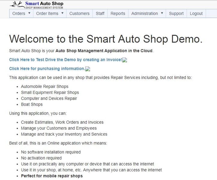 Smart Auto Shop - Screenshot #1