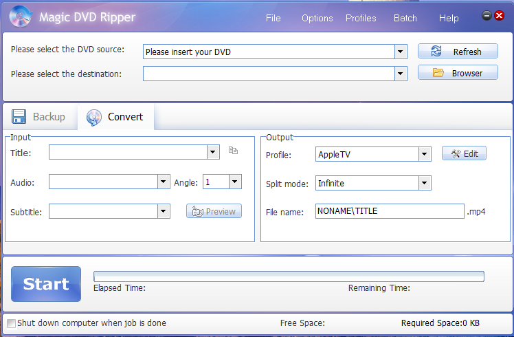 Magic DVD Ripper - Screenshot #1