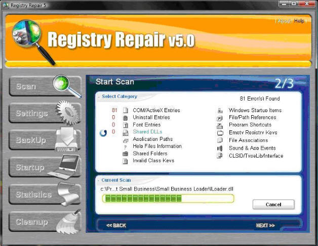 Registry Repair 5.0.1.132 download the new for windows