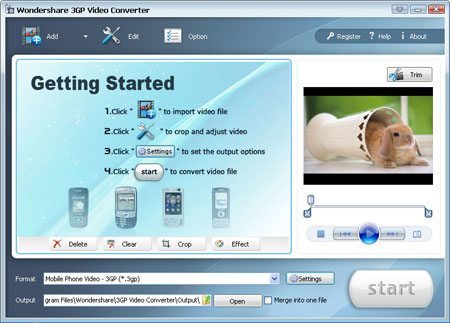 Wondershare 3GP Video Converter - Screenshot #1