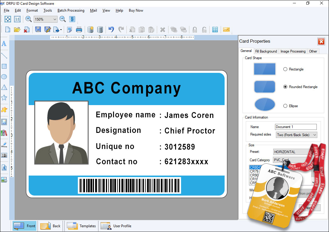 free download software id card creator