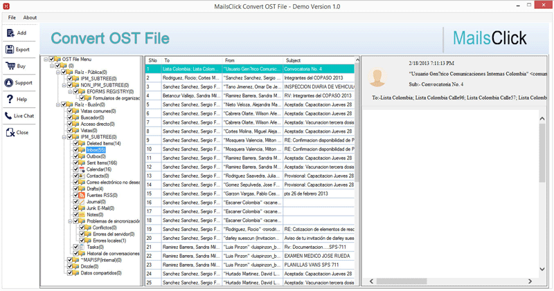 MailsClick Convert OST File latest version - Get best Windows software