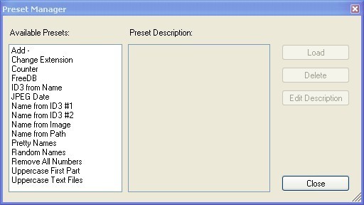 Magic File Renamer Professional Edition - Screenshot #2