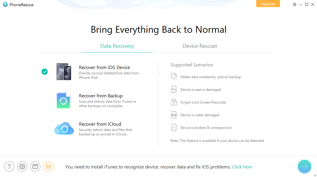 PhoneRescue - Screenshot #1