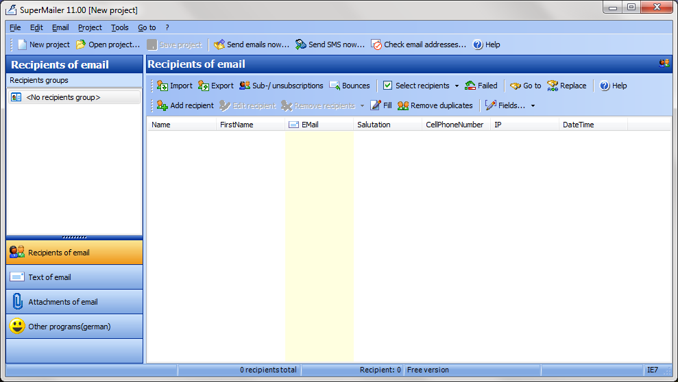 SuperMailer - Screenshot #1