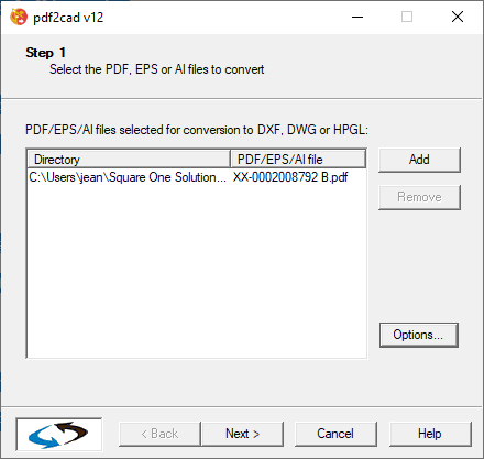 pdf2cad - Screenshot #1