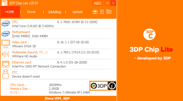 3dp chip for windows 7 free download