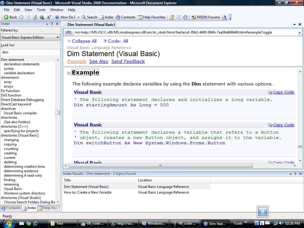 microsoft visual basic