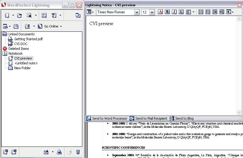 WordPerfect Lightning - Screenshot #2
