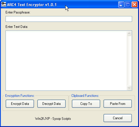 ARC4 Text Encryptor download for free - SoftDeluxe