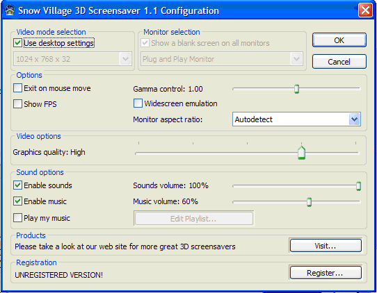 Snow Village 3D Screensaver - Screenshot #8