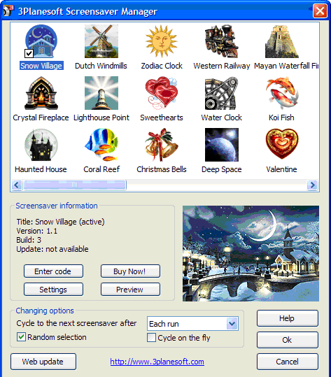 Snow Village 3D Screensaver - Screenshot #6