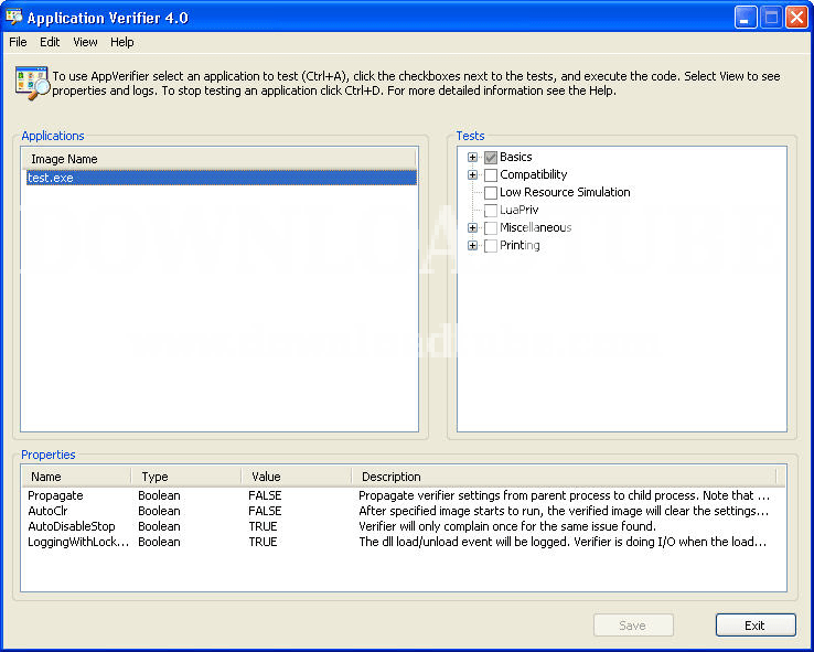 Application Verifier download for free - SoftDeluxe