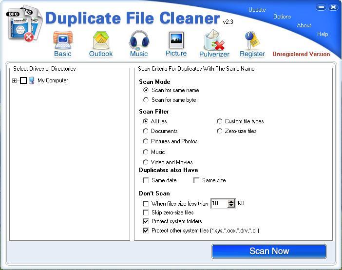 hard drive duplicate file cleaner