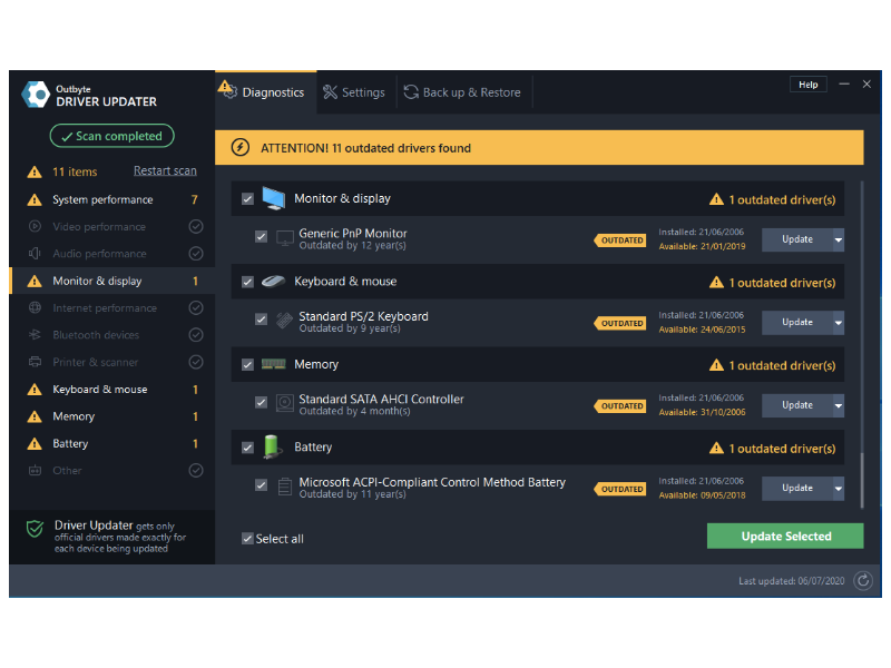 Outbyte Driver Updater - Screenshot #1