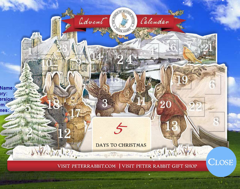 Peter Rabbit Calander PeterRabbitAdventCalendar latest version - Get best Windows software