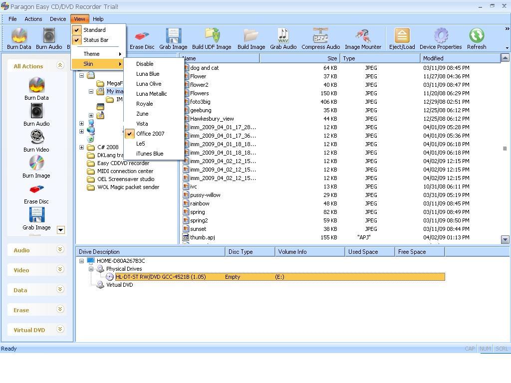 Paragon Easy CD/DVD Recorder - Screenshot #2