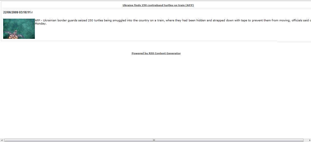 RSS Content Generator - Screenshot #3