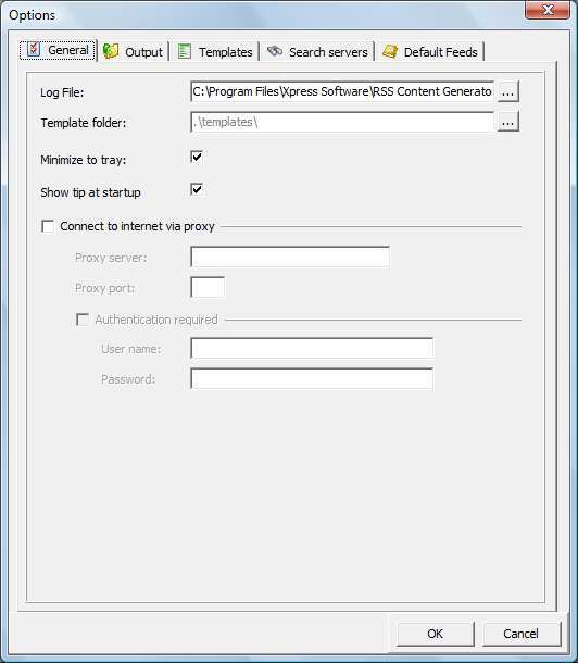 RSS Content Generator - Screenshot #2