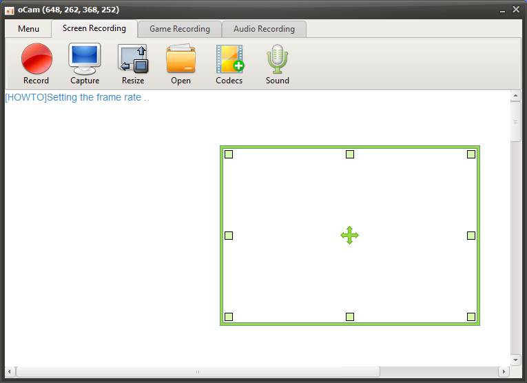 oCam - Screenshot #1