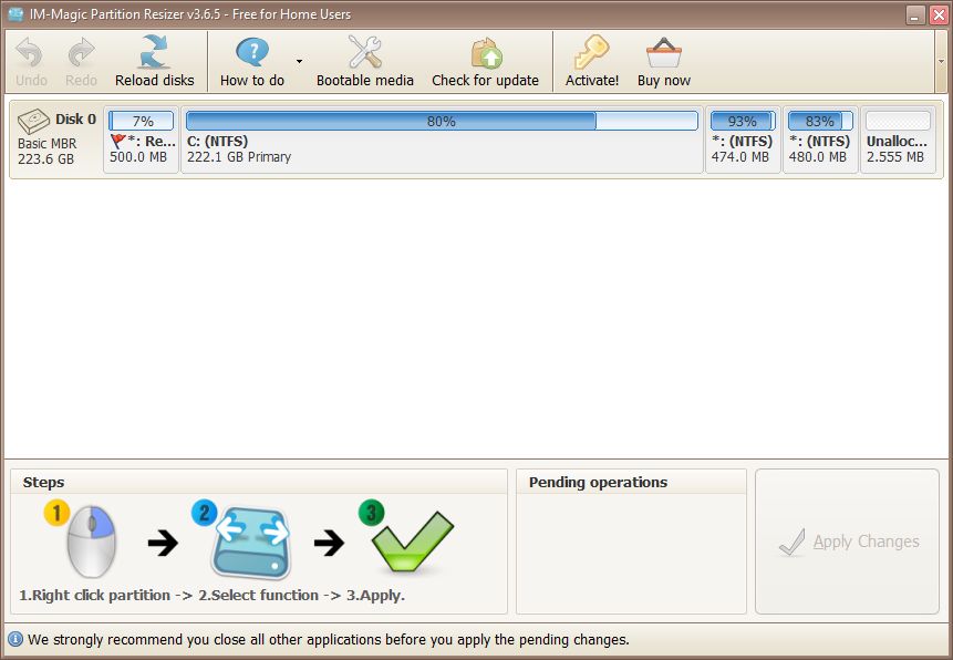IM-Magic Partition Resizer Free - Screenshot #6