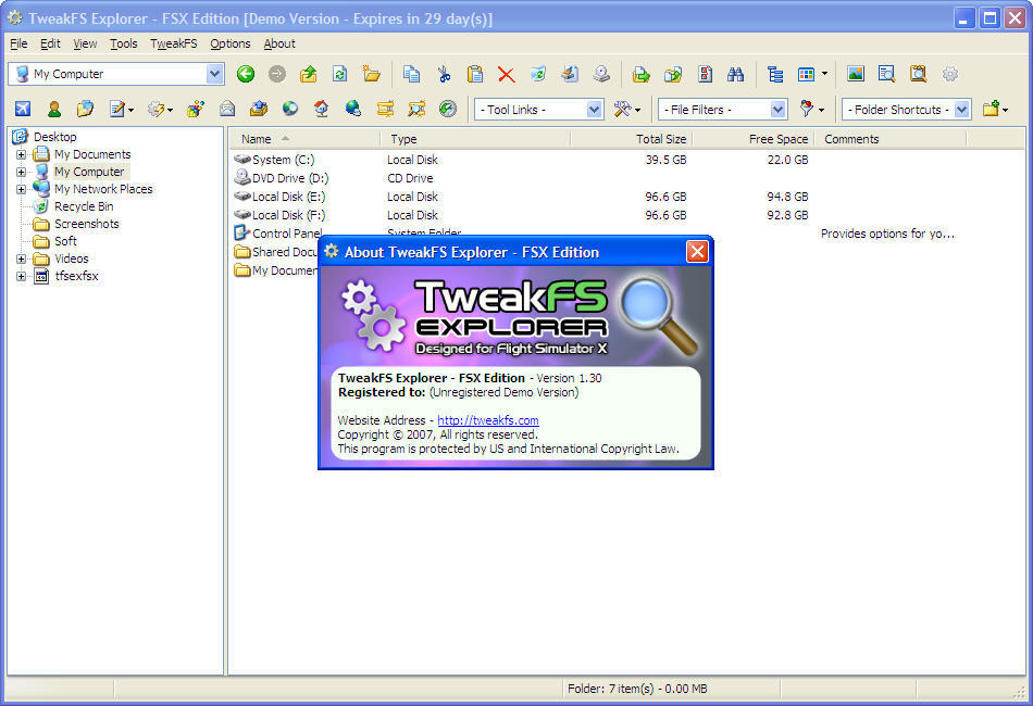 TweakFS Explorer (FSX Edition) - Screenshot #1
