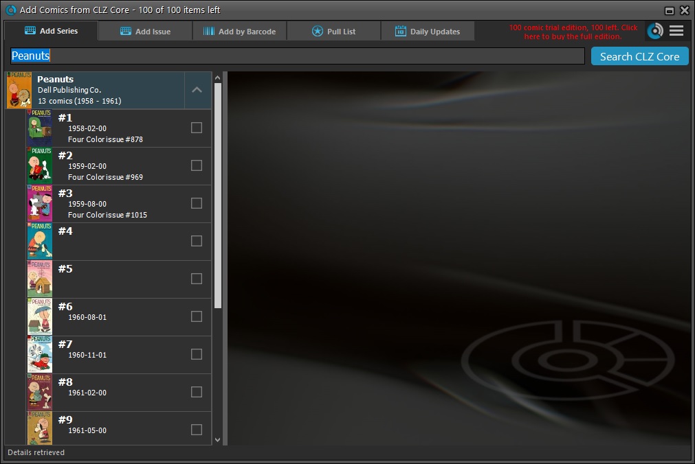Collectorz.com Comic Collector - Screenshot #9