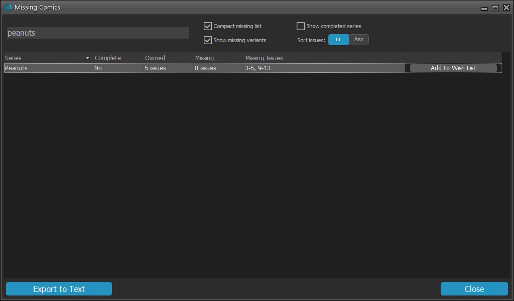 Collectorz.com Comic Collector - Screenshot #7
