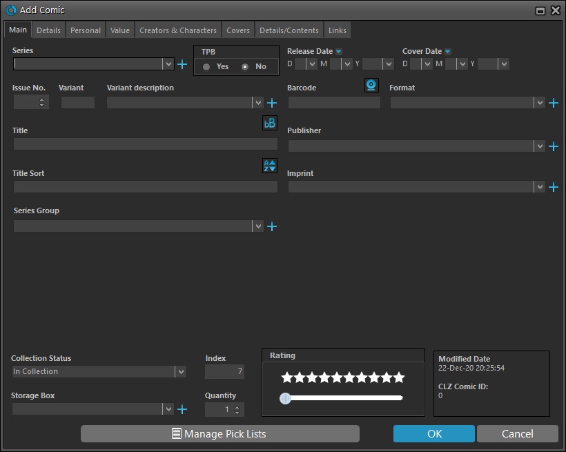 Collectorz.com Comic Collector - Screenshot #6