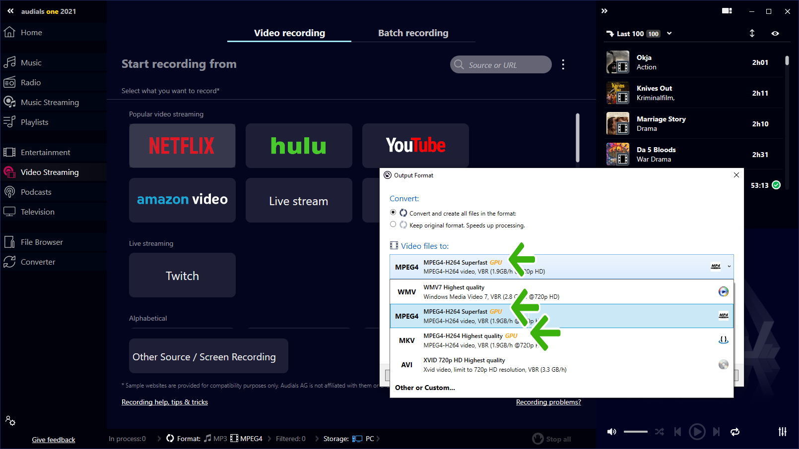 Audials One latest version - Get best Windows software