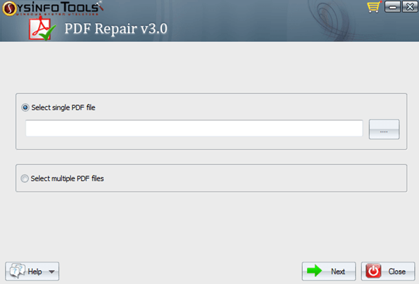 PDF File Recovery Software - Screenshot #1