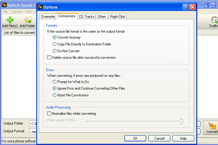 Switch Audio File Converter - Screenshot #19