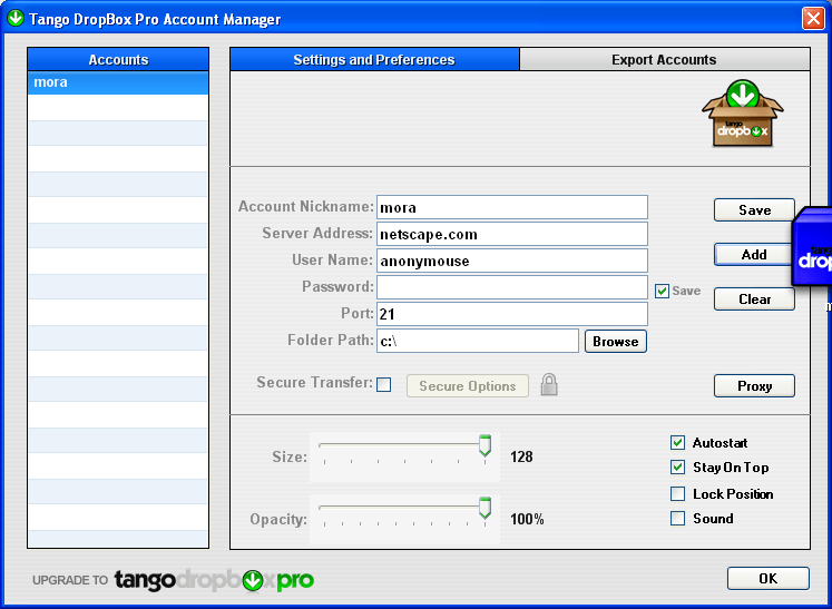 Tango DropBox - Screenshot #4