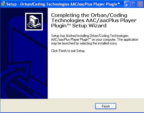 Orban/Coding Technologies AAC/aacPlus Player Plugin - Screenshot #1