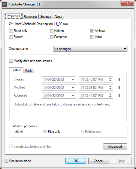 Attribute Changer - Screenshot #4